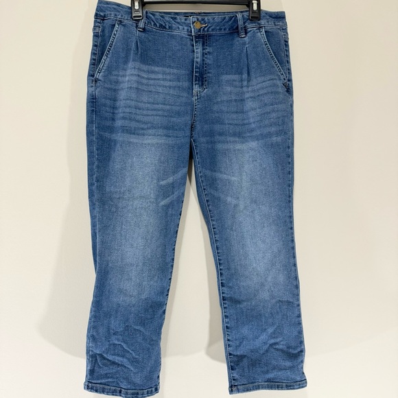 D. Jeans Cotton Blend High Waisted Denim Jeans Size 14 (24 inch inseam) - Picture 1 of 7